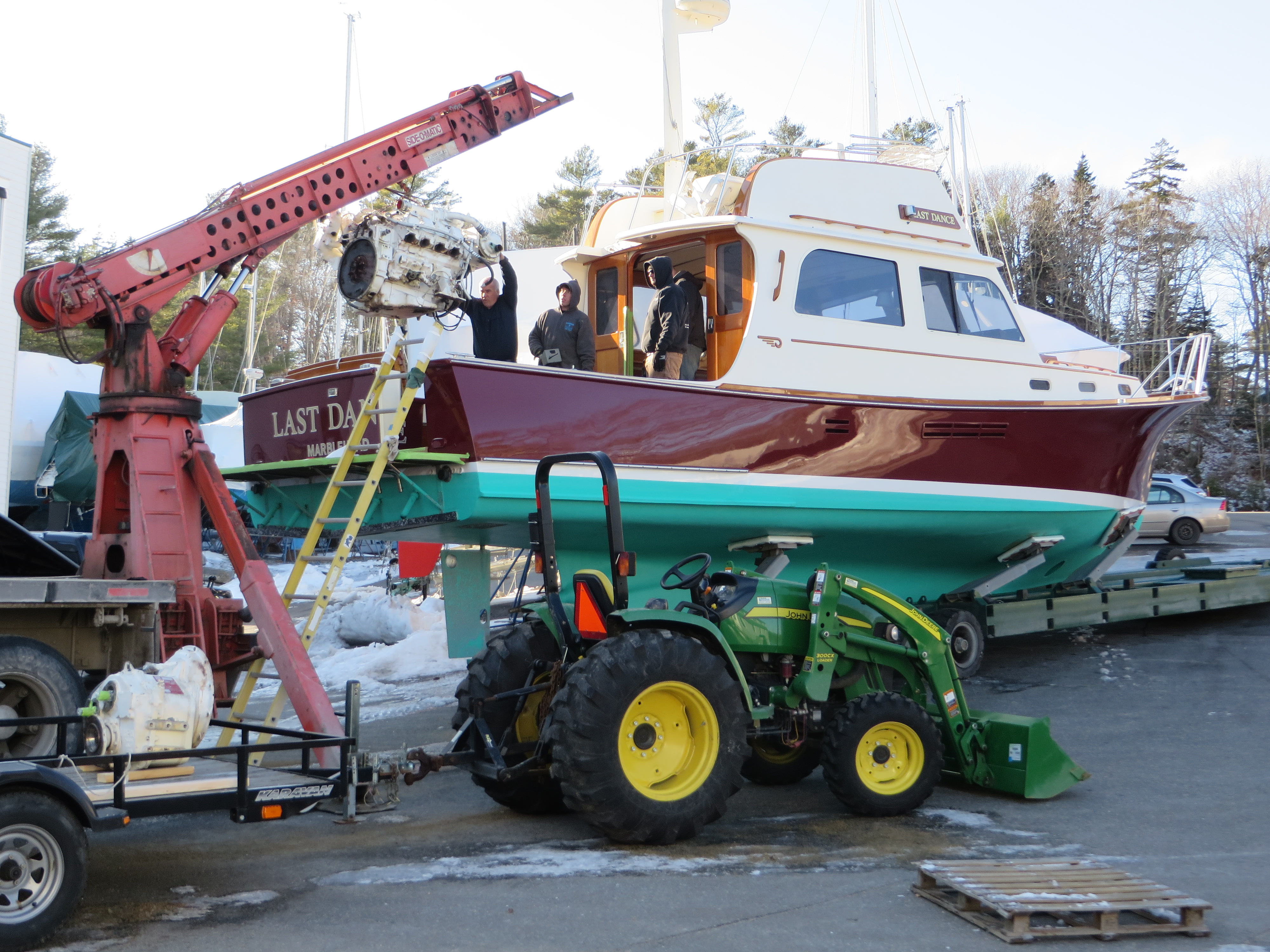 hinckley boat yard winter project last dance hinckley talaria power yacht hinckley boat yard winter project last dance hinckley talaria power yacht