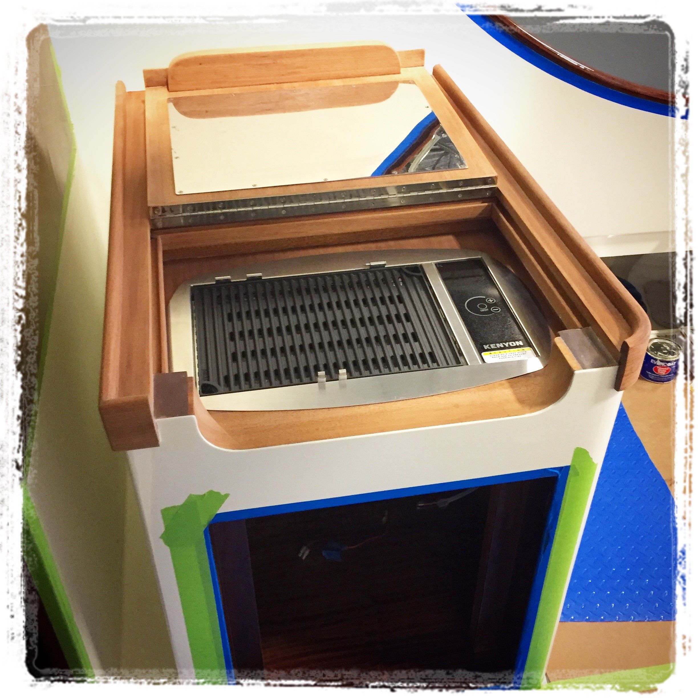 BuiltIn Cockpit Grill Great Island Boat Yard